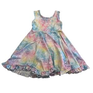 EUC Foxtail Lilies Pastel Tie Dye Dress SPRING/SUMMER Size 4T